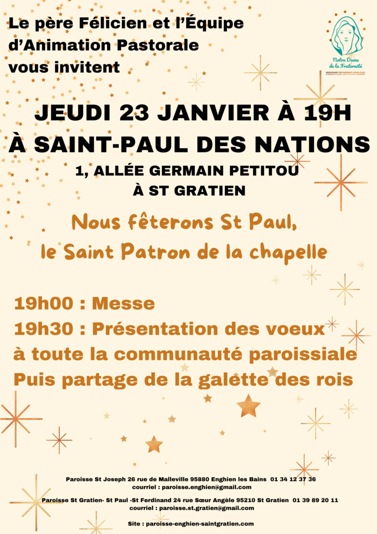 Voeux paroissiaux et fête de St Paul